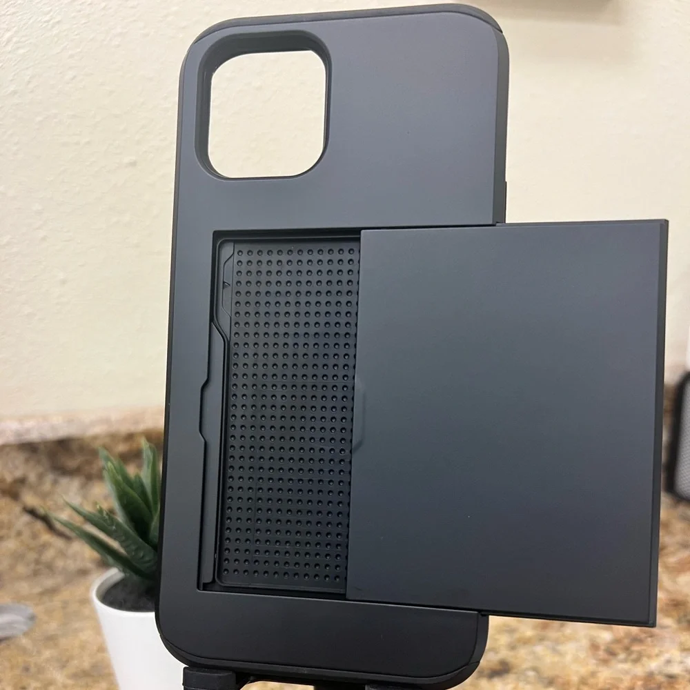 iPhone 12 Pro Max Phone Case, black, stylish, elegant